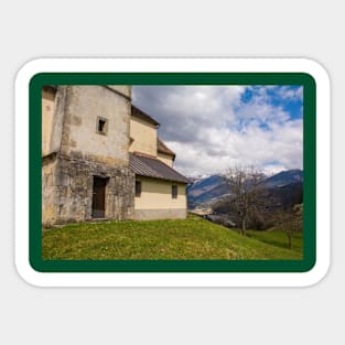 St Catherines Church in Luint, Italy Sticker